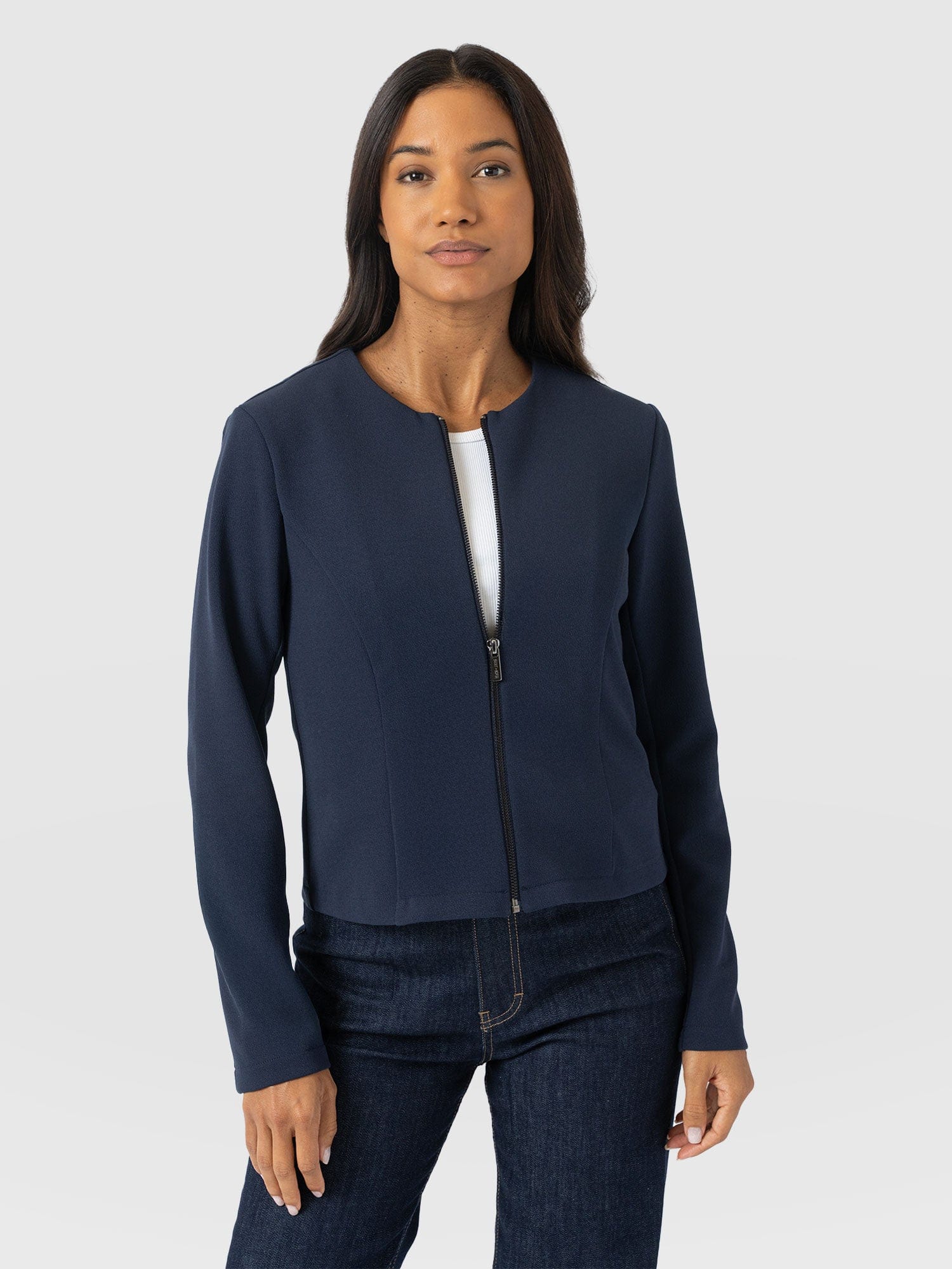 Florence Jacket - Navy - Women's Jackets | Saint + Sofia® USA