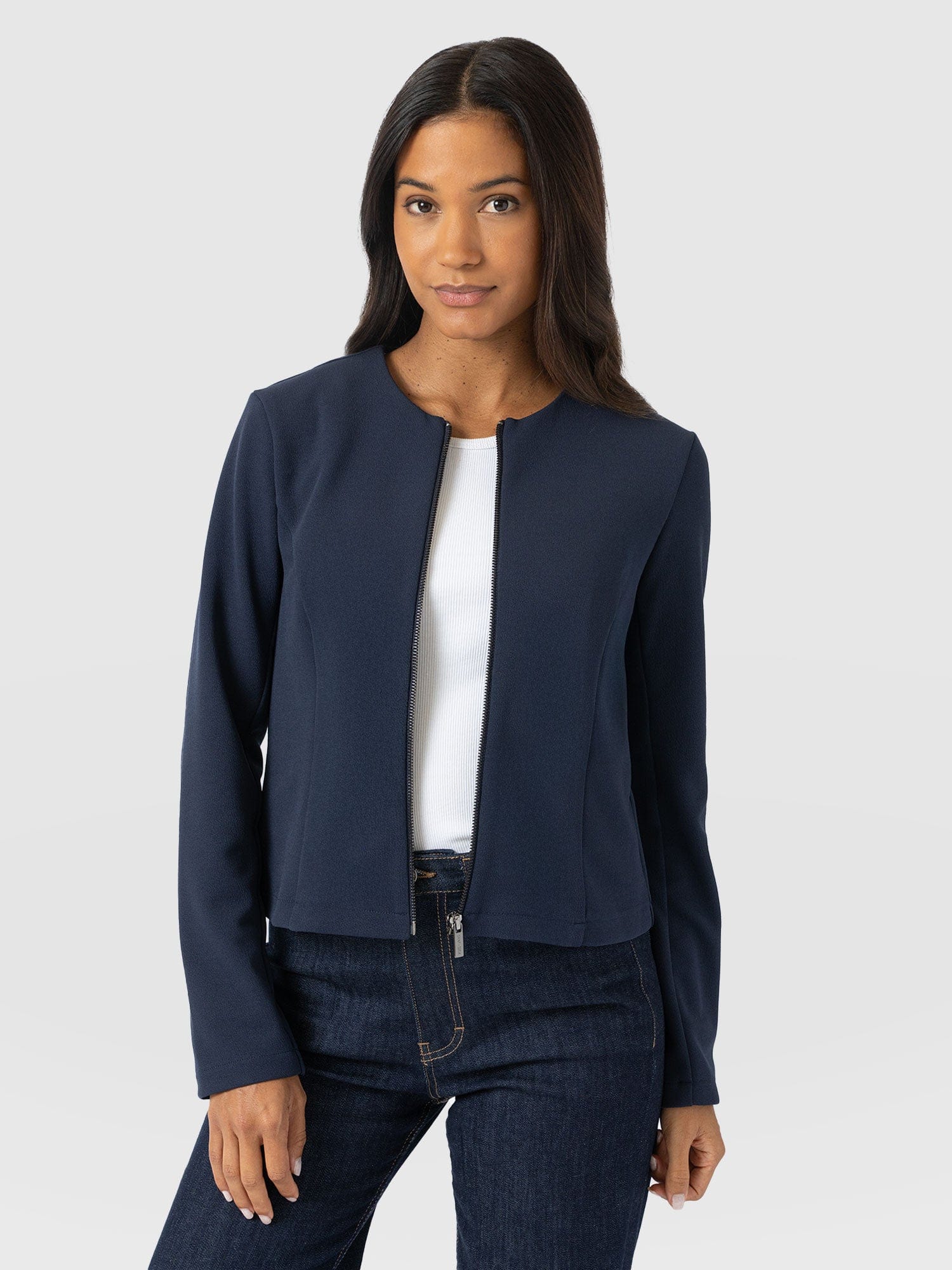 Florence Jacket - Navy - Women's Jackets | Saint + Sofia® USA