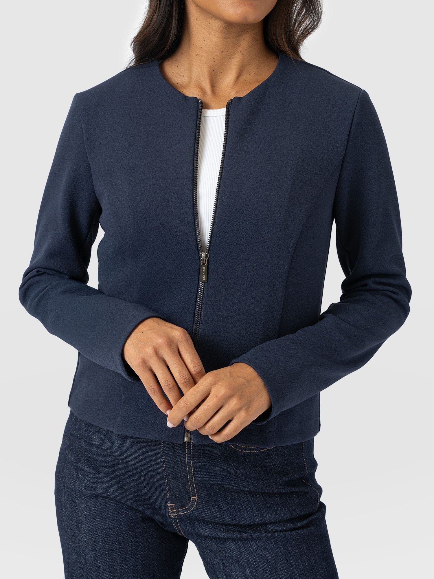 Florence Jacket - Navy - Women's Jackets | Saint + Sofia® USA
