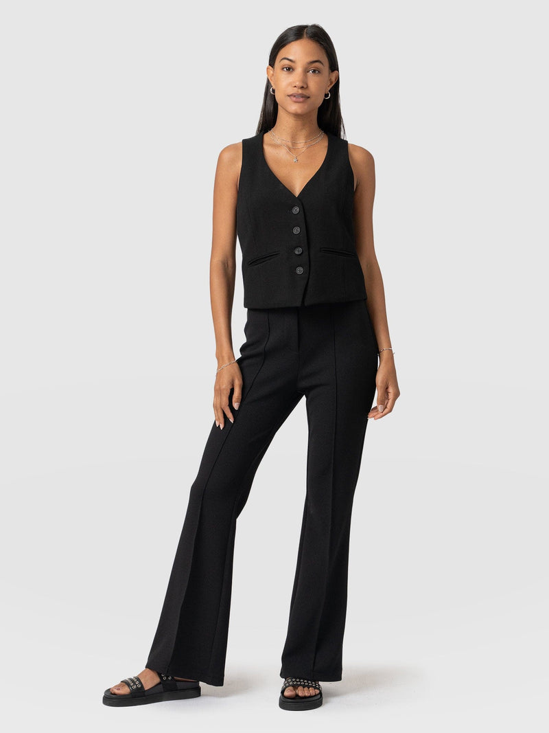 Freya Flared Pant Black - Women's Pants | Saint + Sofia® USA