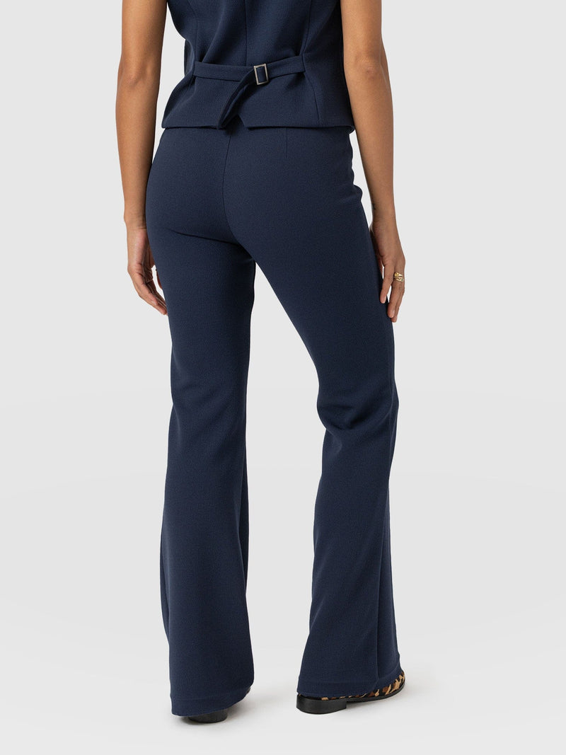 Freya Flared Pants - Navy - Women's Pants | Saint + Sofia USA