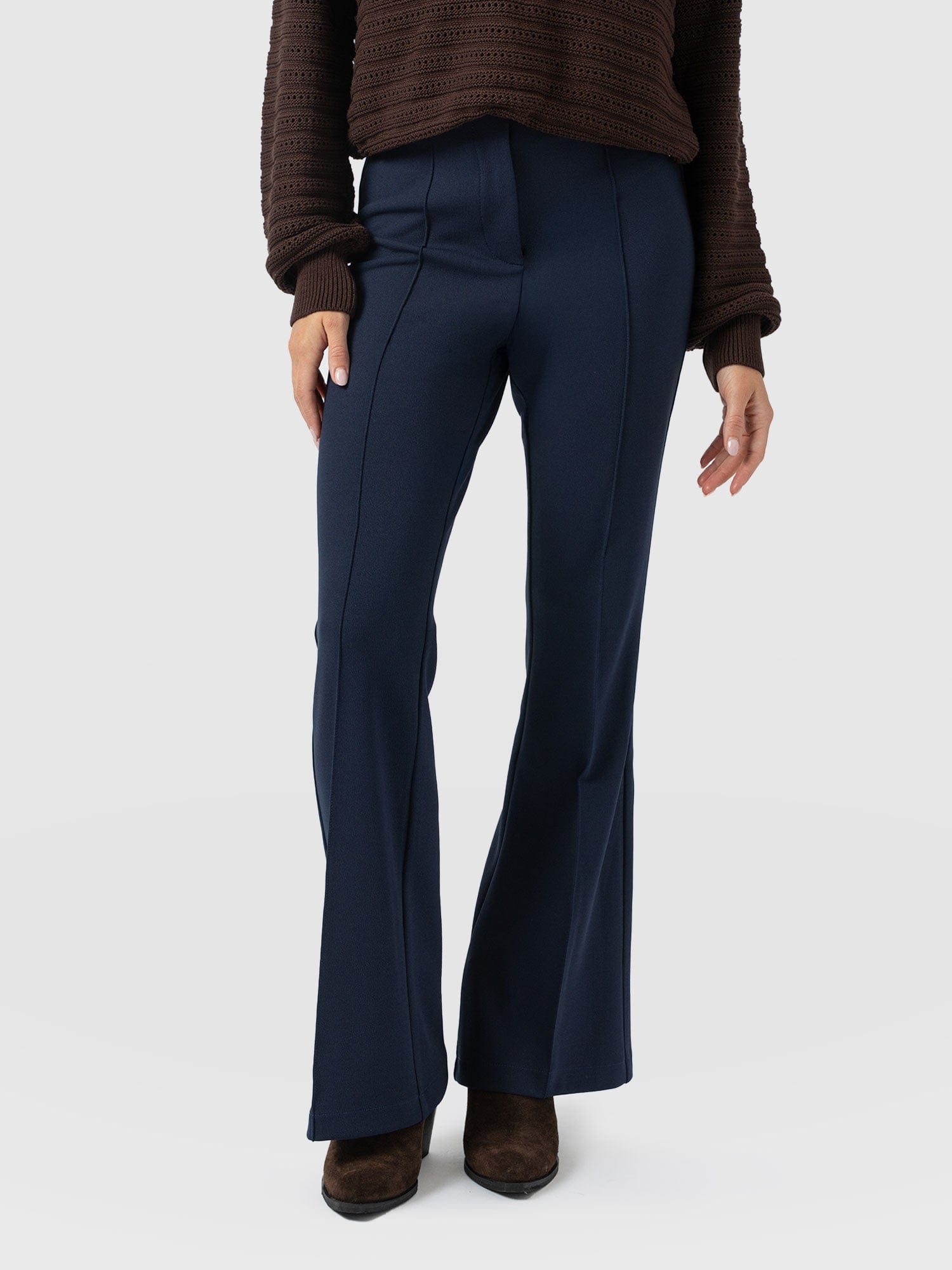 Freya Flared Pants - Navy - Women's Pants | Saint + Sofia USA