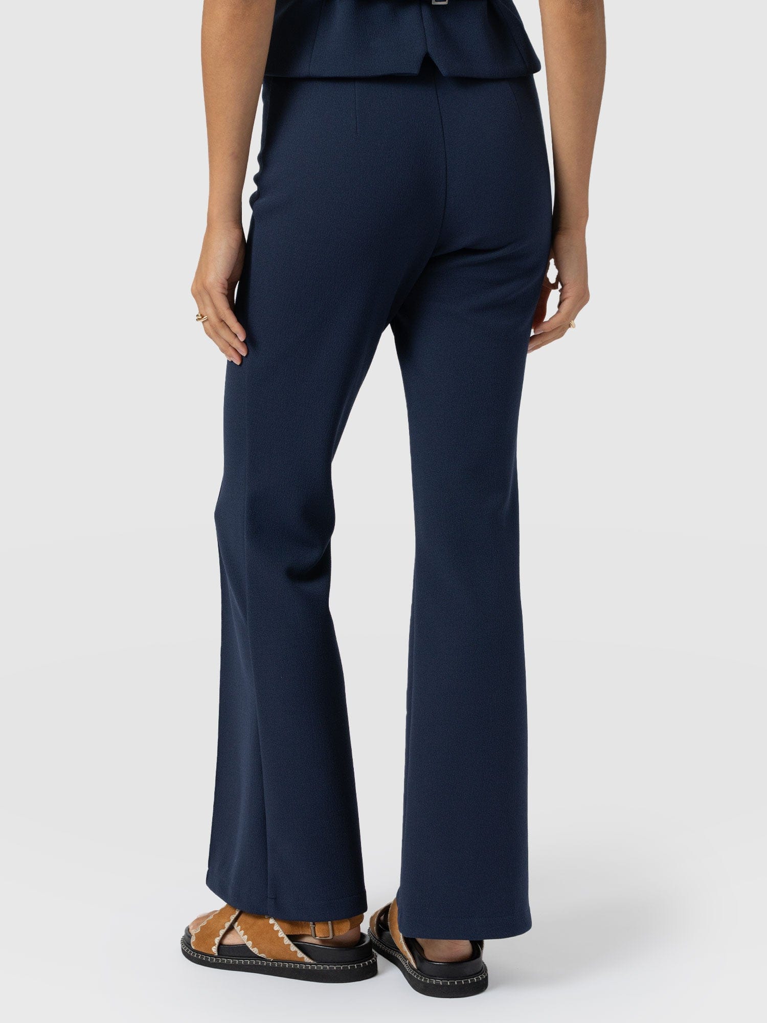 Freya Flared Pants - Navy - Women's Pants | Saint + Sofia USA