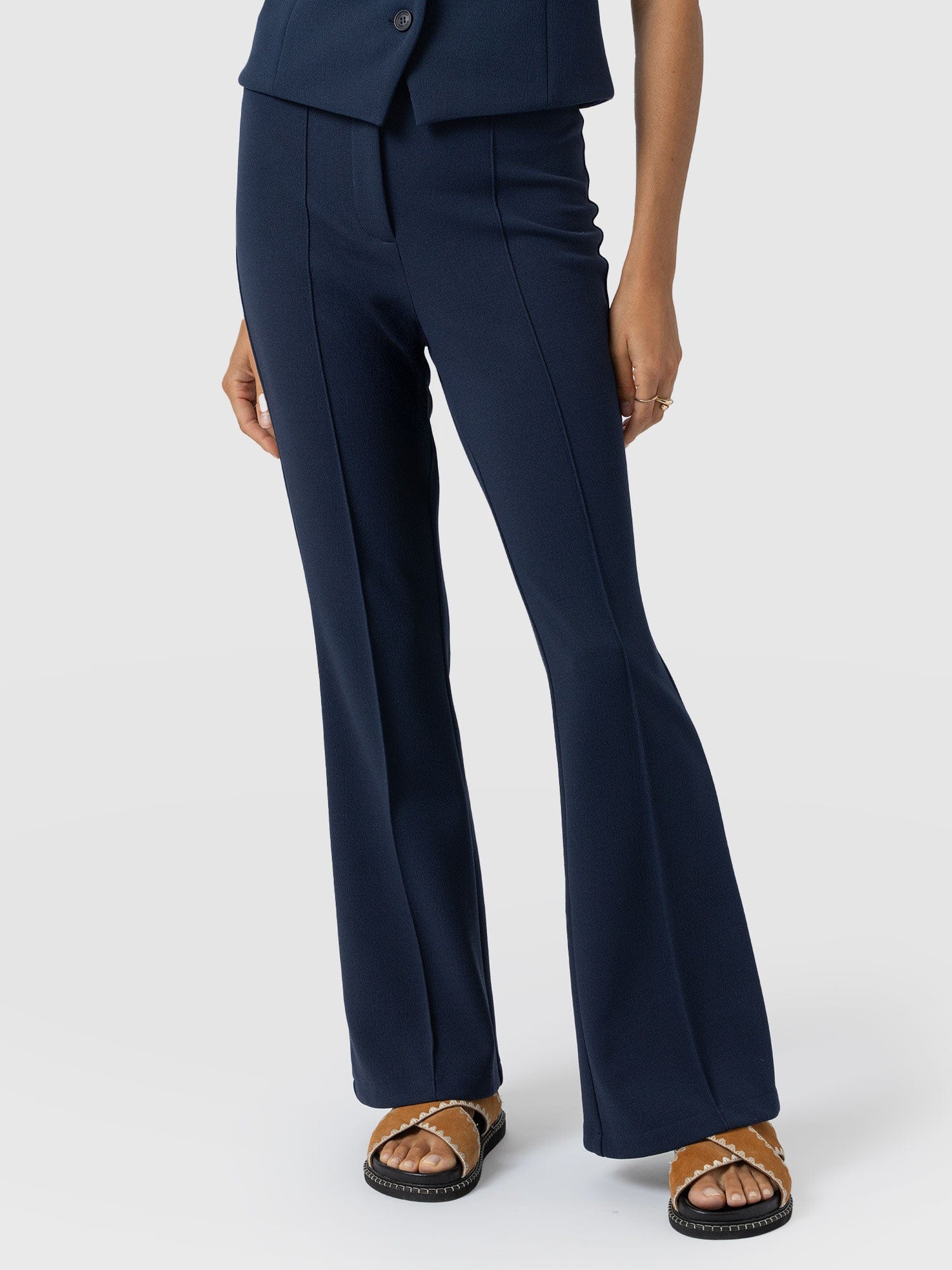 Freya Flared Pants - Navy - Women's Pants | Saint + Sofia USA