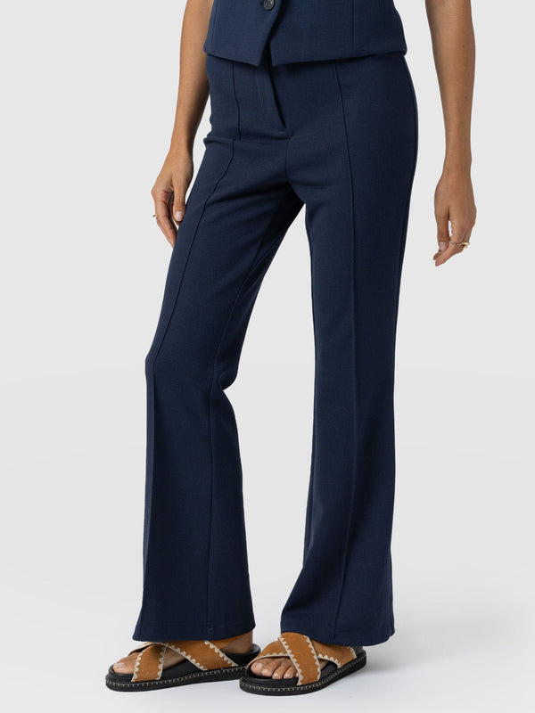 Freya Flared Pants - Navy - Women's Pantss | Saint + Sofia USA