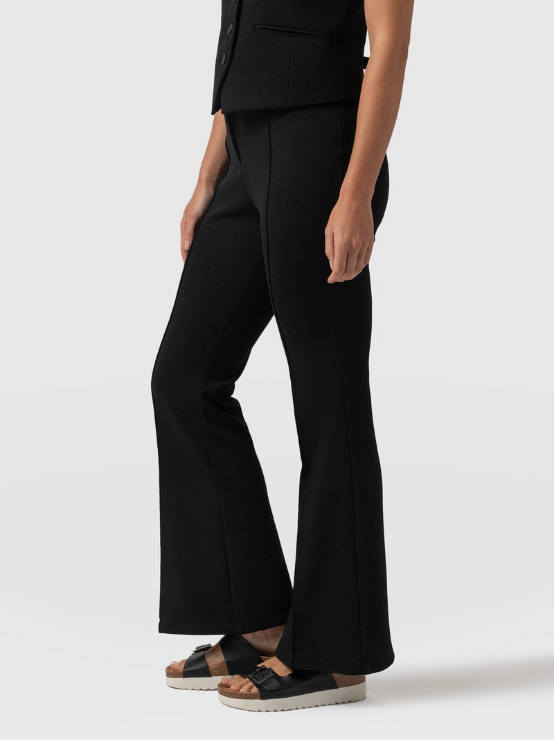 Freya Flared Trouser Black - Women's Trousers | Saint + Sofia® UK