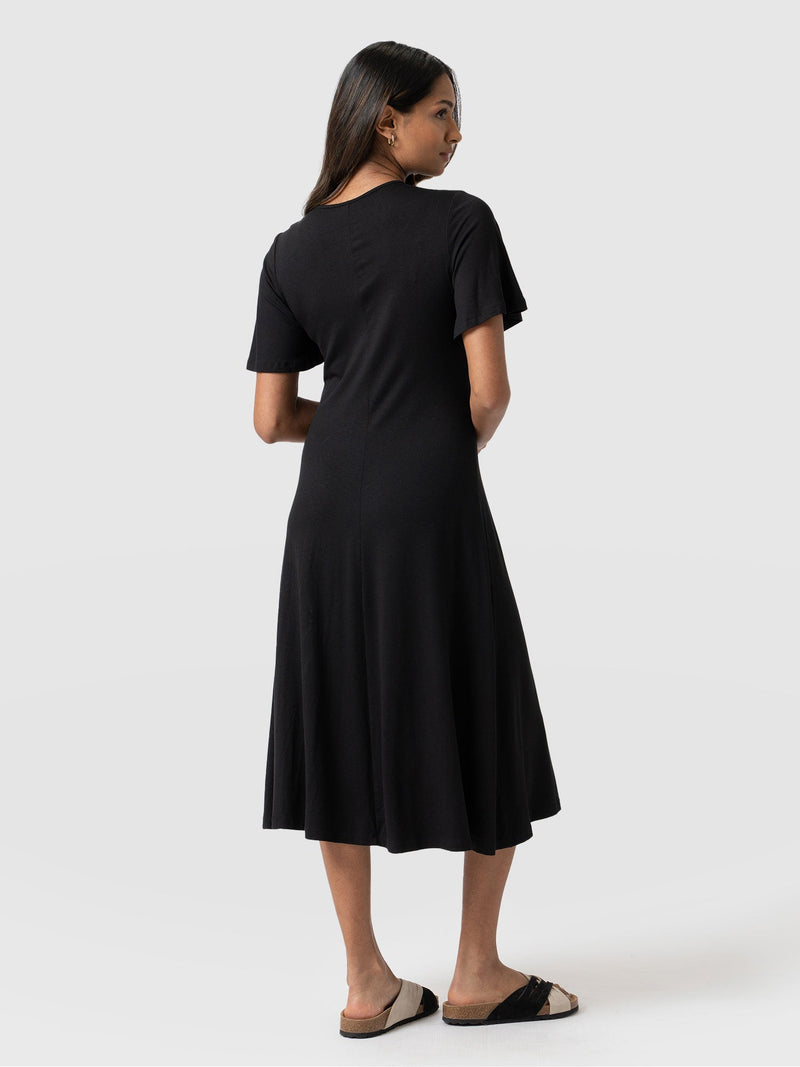 Freya Tie Dress Black - Women's Dresses | Saint + Sofia® UK