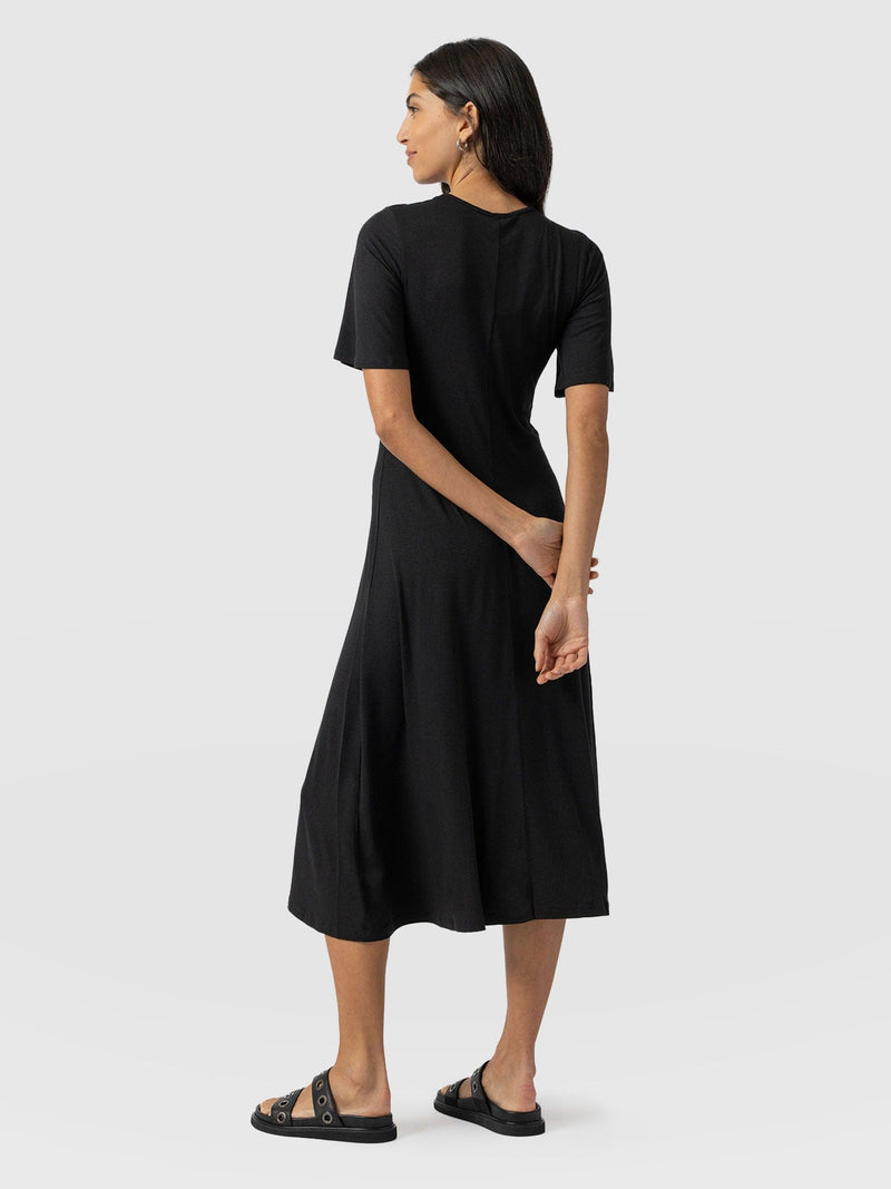 Freya Tie Dress Black - Women's Dresses | Saint + Sofia® USA