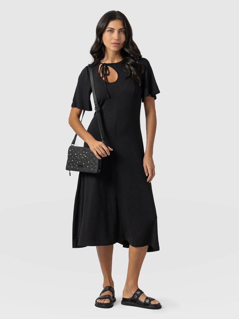 Freya Tie Dress Black - Women's Dresses | Saint + Sofia® USA