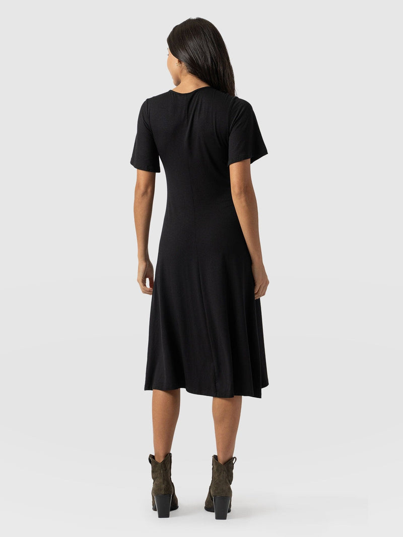 Freya Tie Dress Black - Women's Dresses | Saint + Sofia® USA