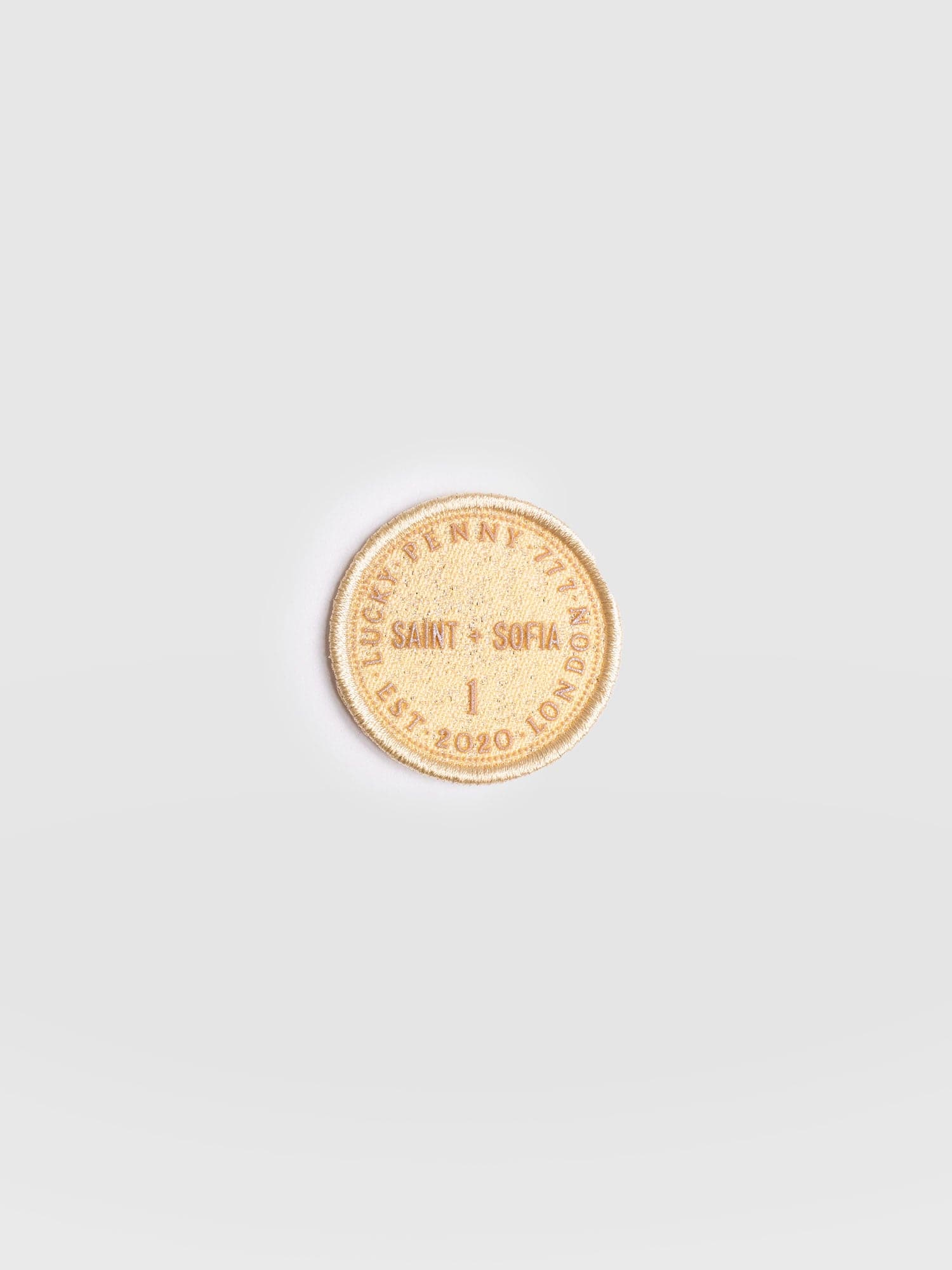 Gold Coin Sticker Badge - Cream - Women's Accessories | Saint + Sofia® USA
