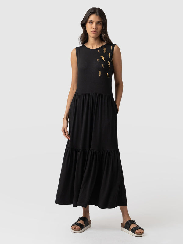 Greenwich Dress Black Lightning - Women's Dresses | Saint + Sofia® UK