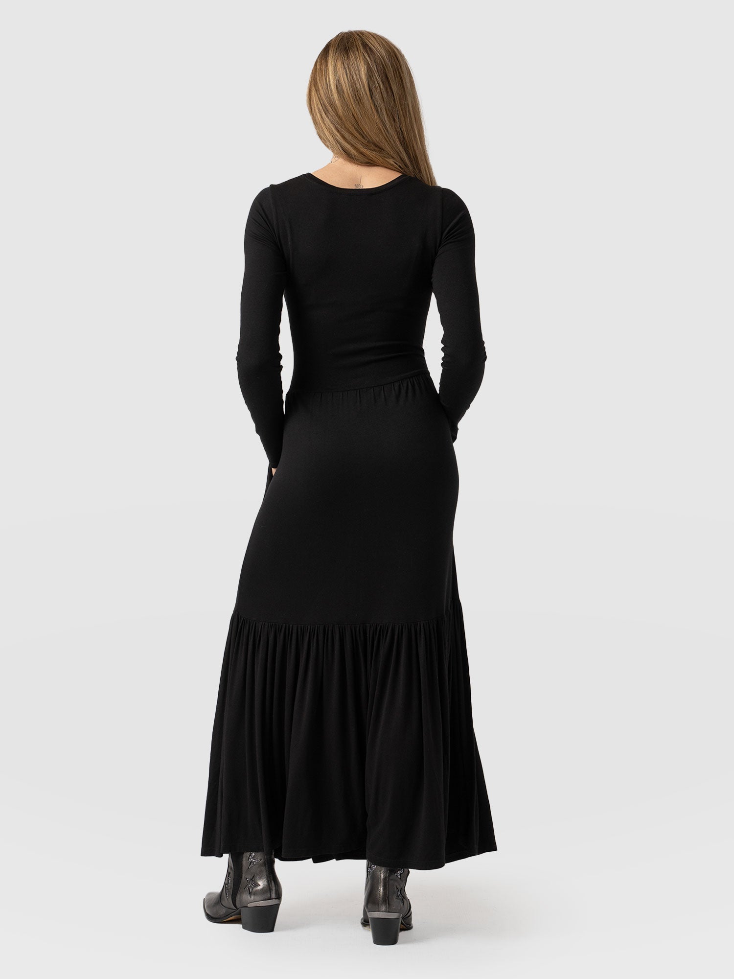Greenwich Dress Black Sleeves - Women's Dresses | Saint + Sofia® USA