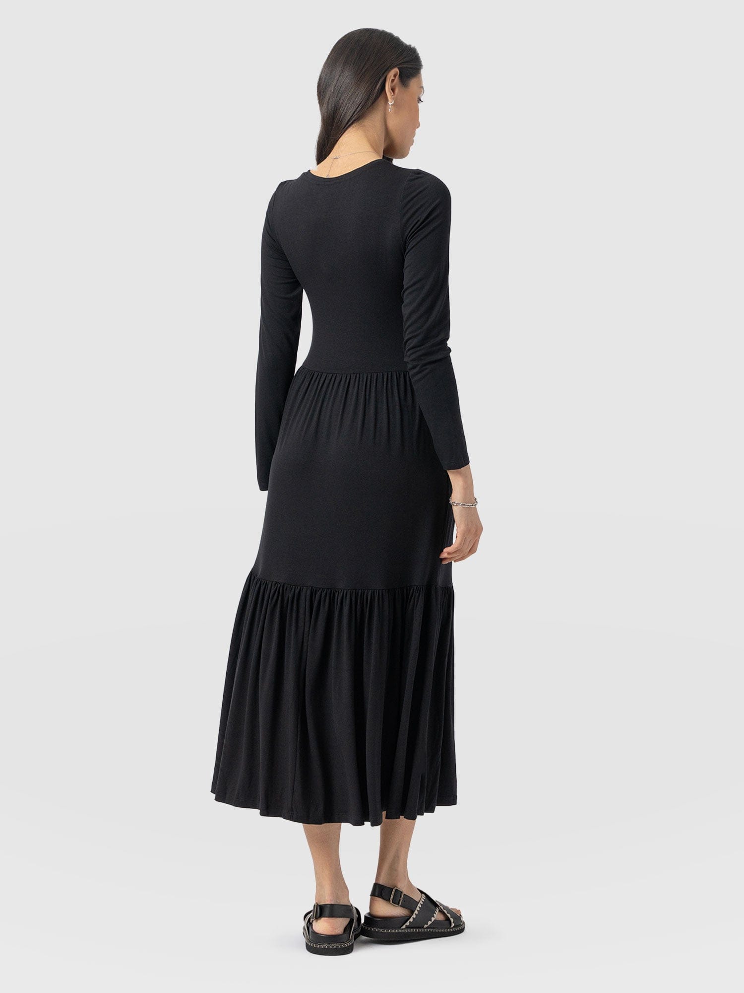 Greenwich Dress Black Sleeves - Women's Dresses | Saint + Sofia® USA