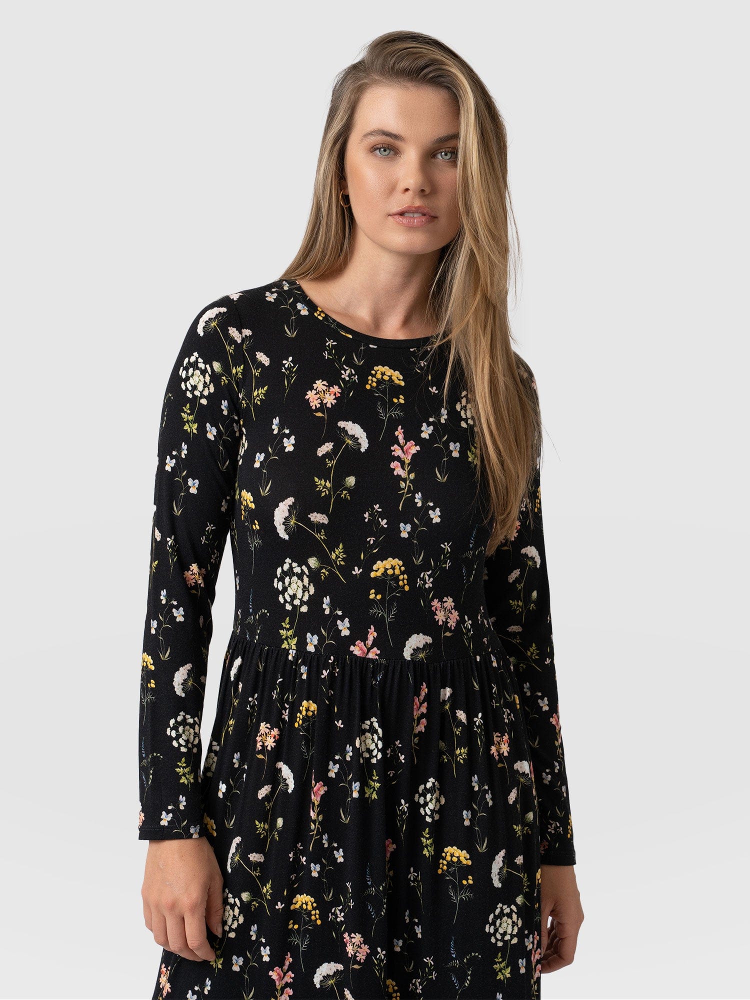 Greenwich Dress Long Sleeve Hyde Gardens - Women's Dresses | Saint + Sofia® USA