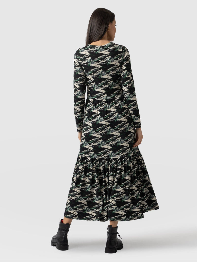 Greenwich Dress Long Sleeve Regent Swirl - Women's Dresses | Saint + Sofia® USA