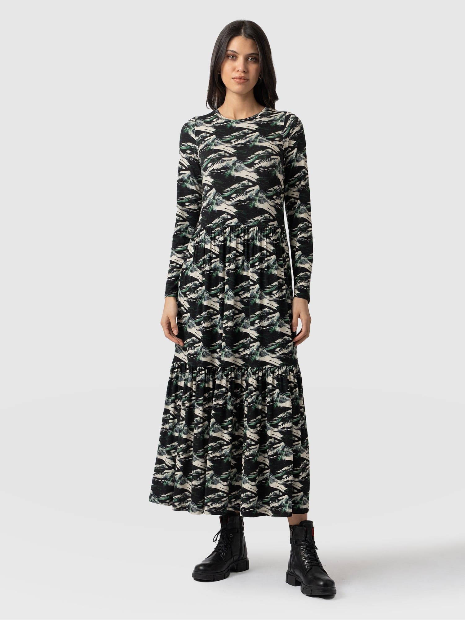 Greenwich Dress Long Sleeve Regent Swirl - Women's Dresses | Saint + Sofia® USA