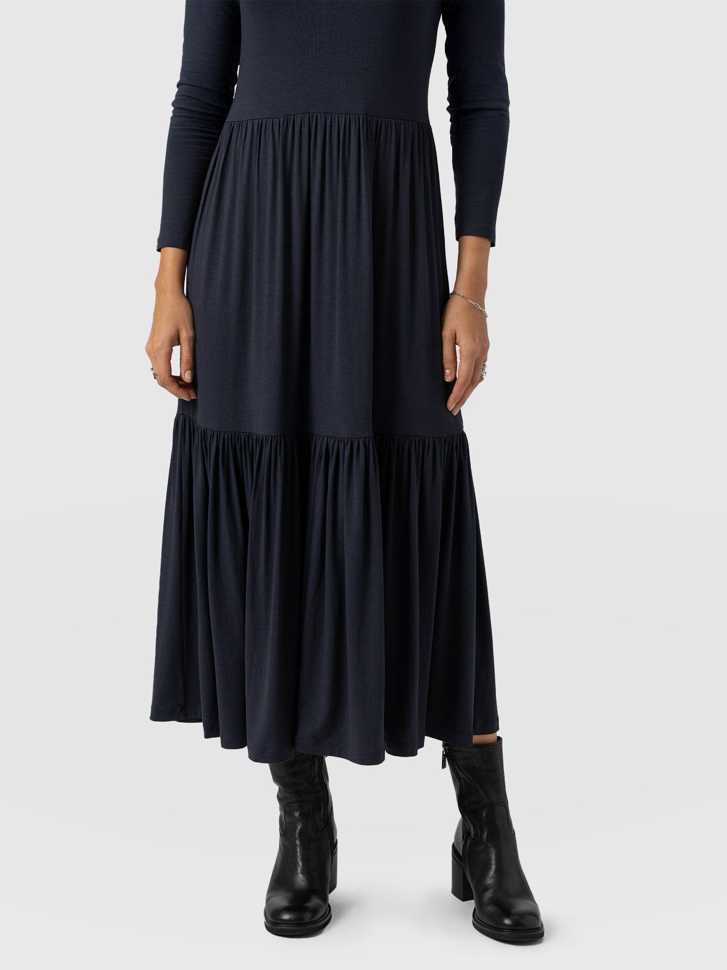 Greenwich Dress Navy Sleeves - Women's Dresses | Saint + Sofia® USA