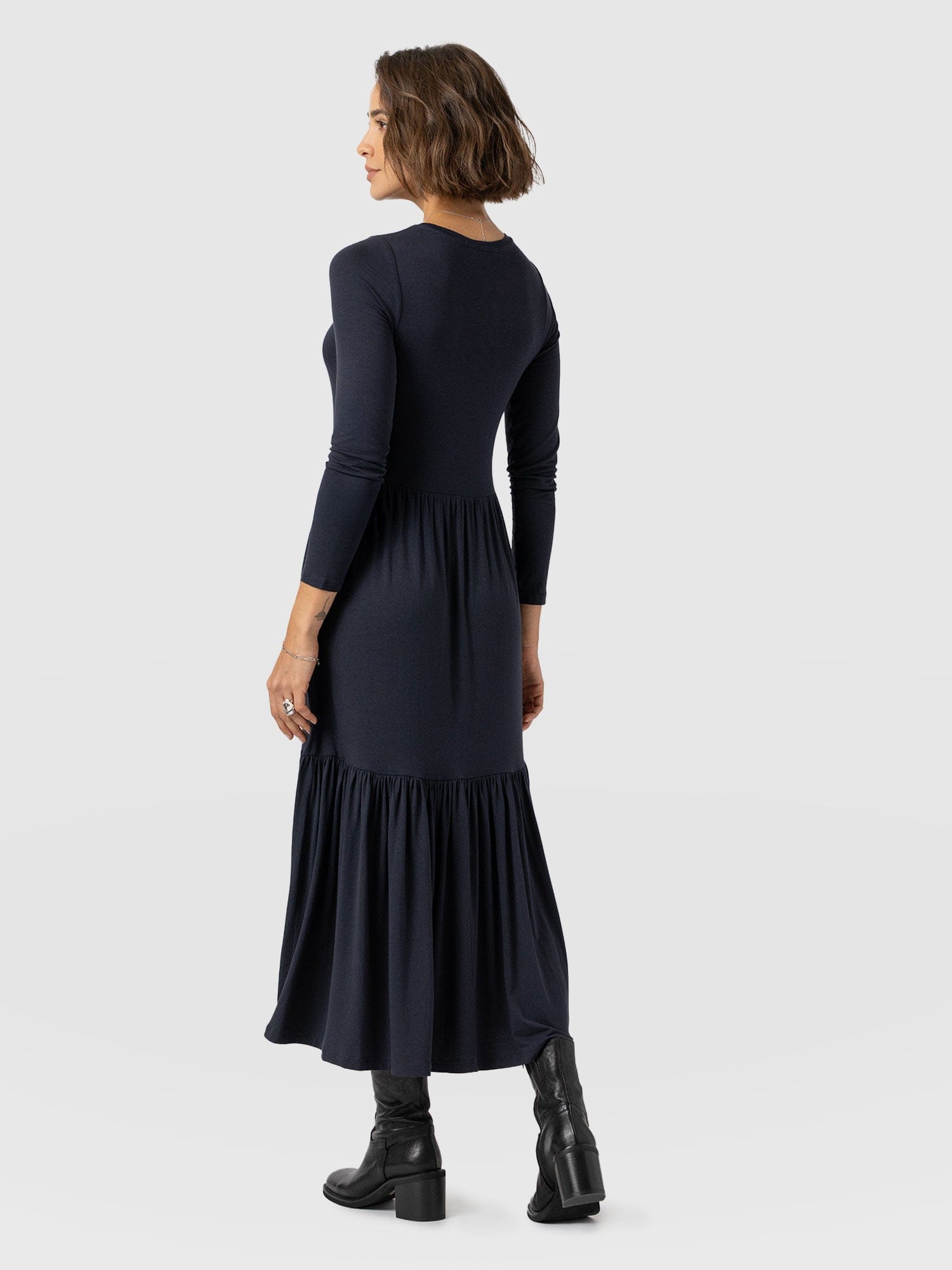Greenwich Dress Navy Sleeves - Women's Dresses | Saint + Sofia® USA