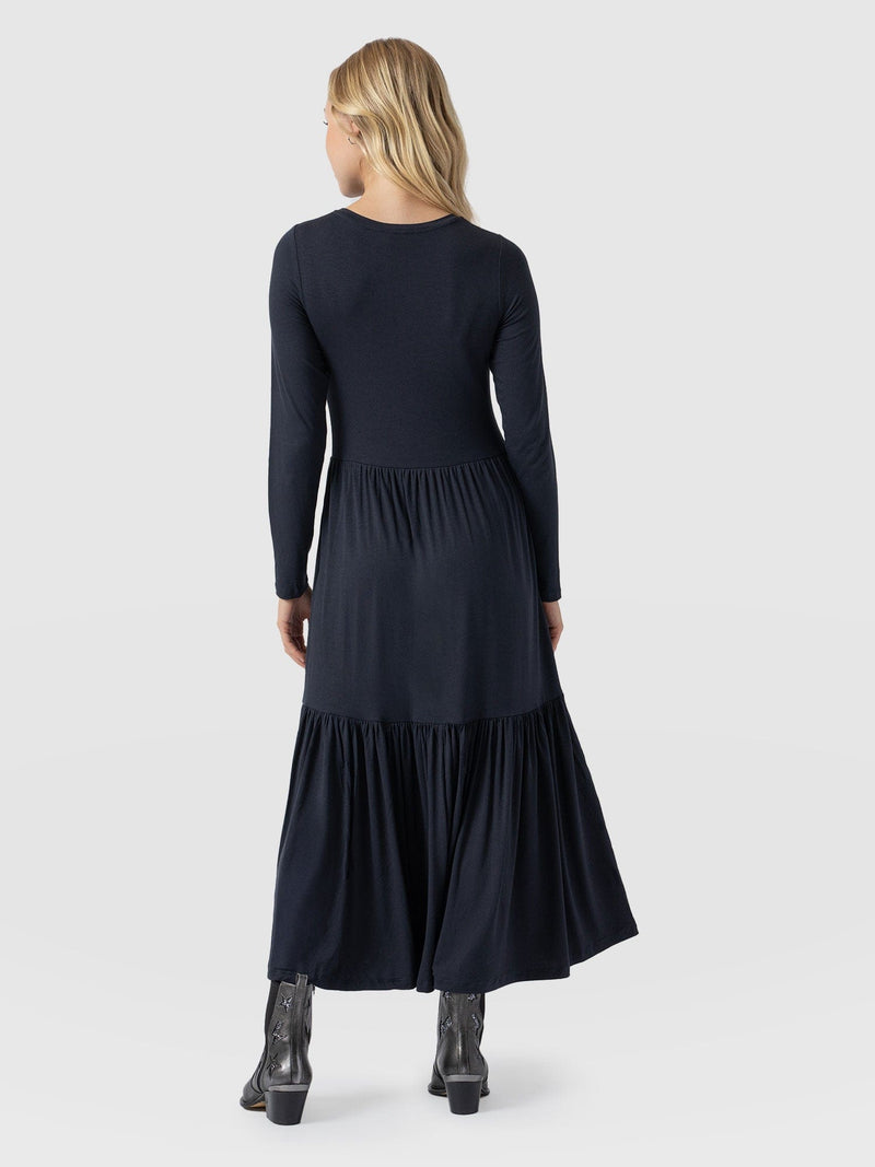 Greenwich Dress Navy Sleeves - Women's Dresses | Saint + Sofia® USA