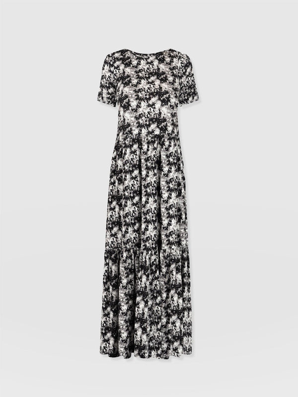 Greenwich Dress Short Sleeve Black Pixel - Women's Dresses | Saint + Sofia® USA