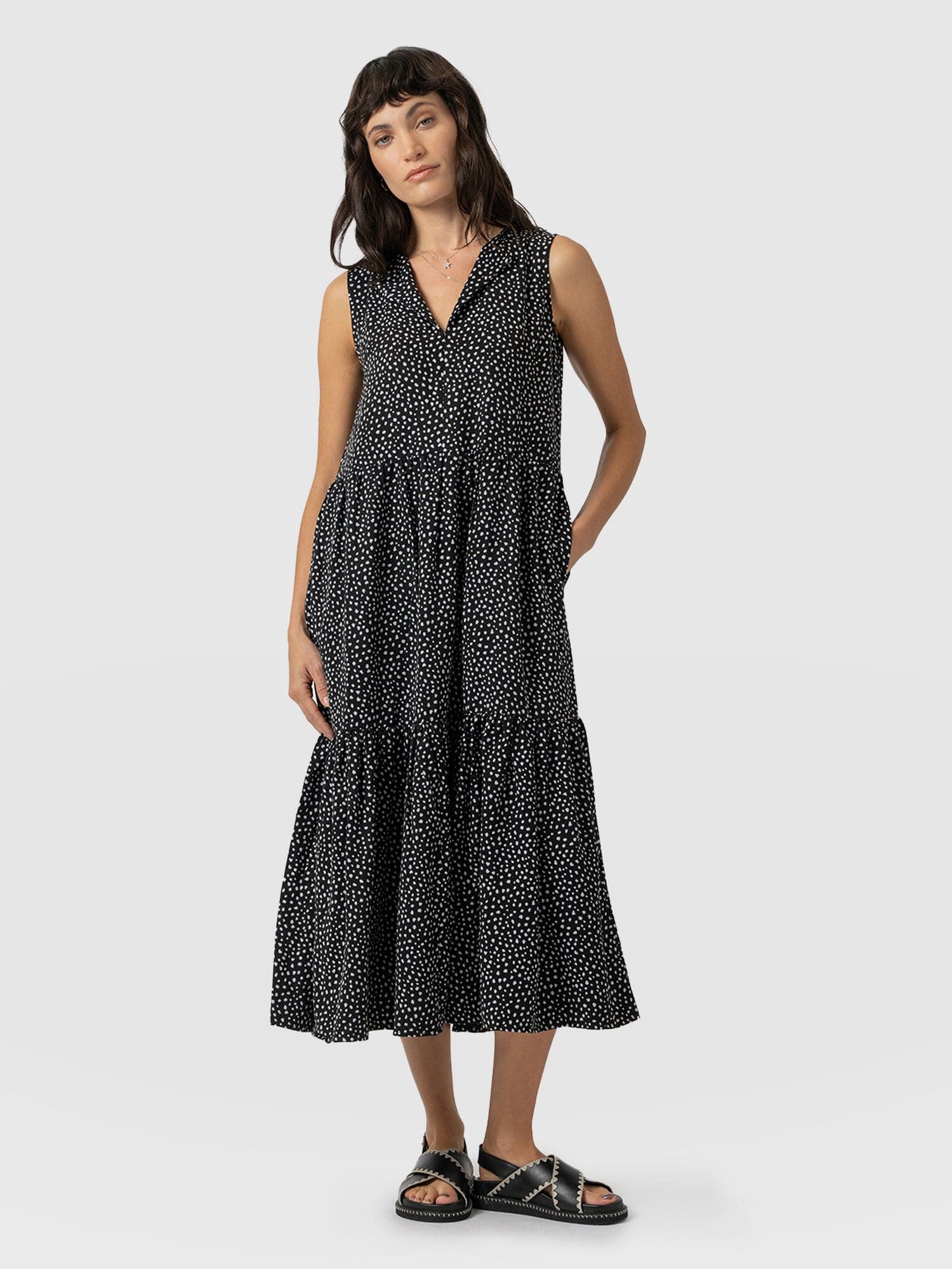 Greenwich Dress Spot Print - Women's Dresses | Saint + Sofia® USA