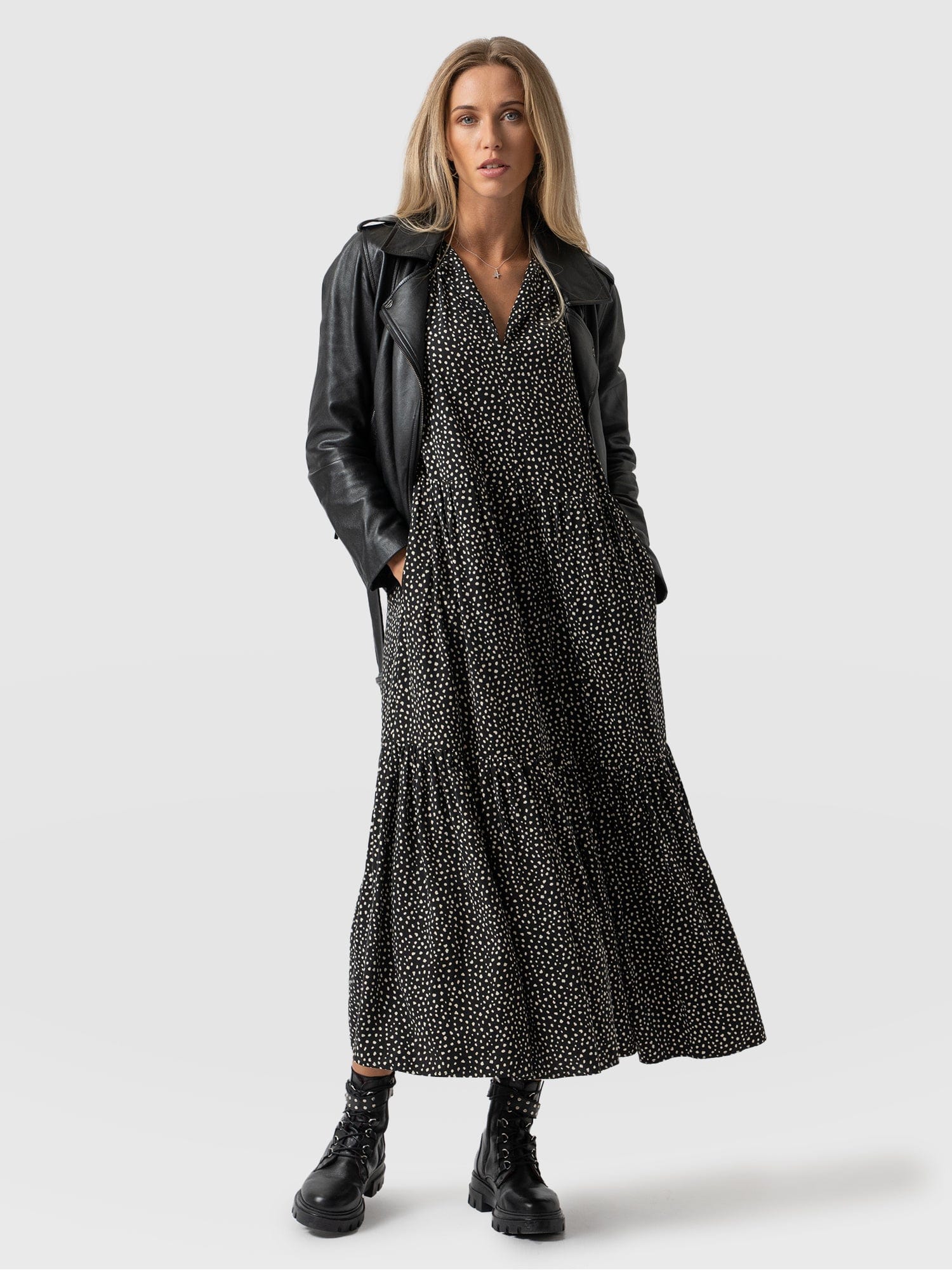 Greenwich Dress Spot Print - Women's Dresses | Saint + Sofia® USA