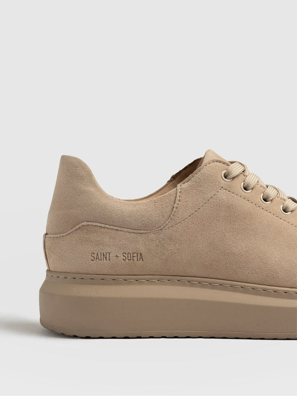 Hampstead Sneaker Camel Suede - Women's Sneakers | Saint + Sofia® UK
