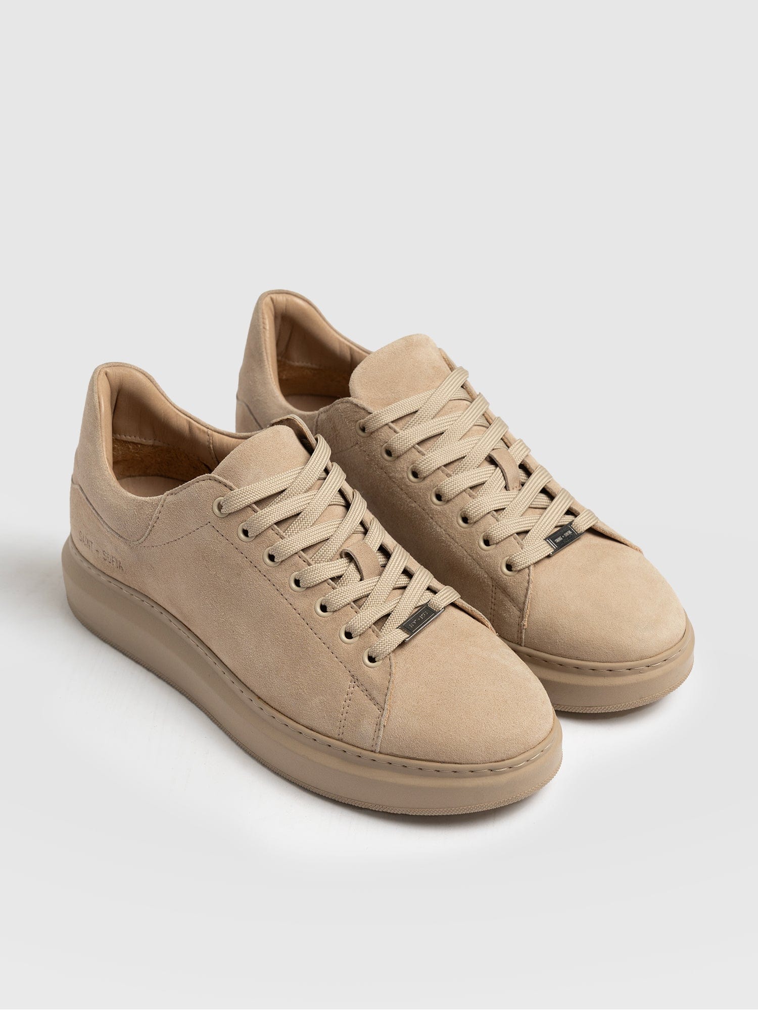 Hampstead Sneaker Camel Suede - Women's Sneakers | Saint + Sofia® UK
