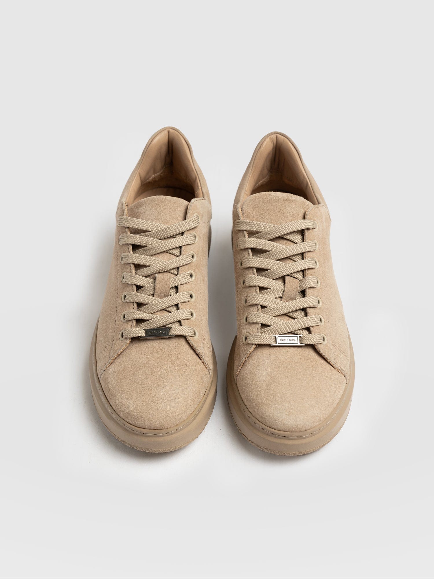 Hampstead Sneaker Camel Suede - Women's Sneakers | Saint + Sofia® UK