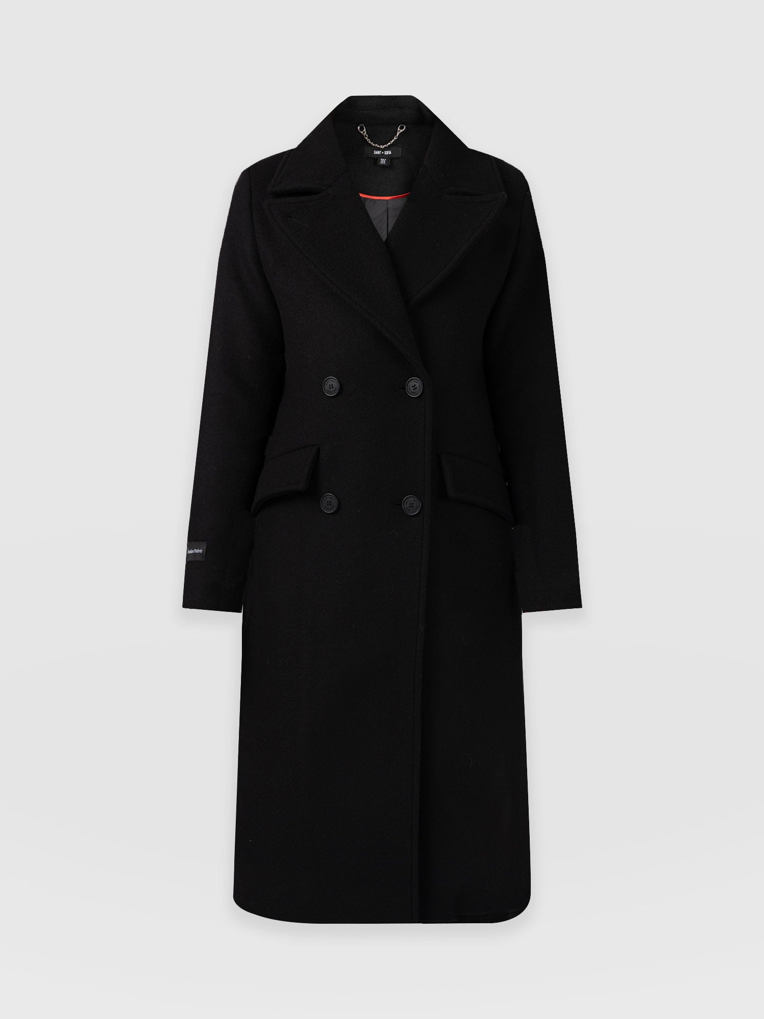 Odette Coat Black - Women's Wool Coats | Saint + Sofia® USA