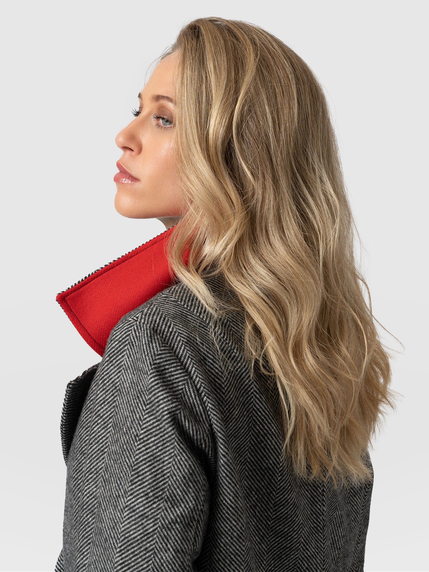 Hampton Coat Monochrome Chevron - Women's Coats | Saint + Sofia® USA