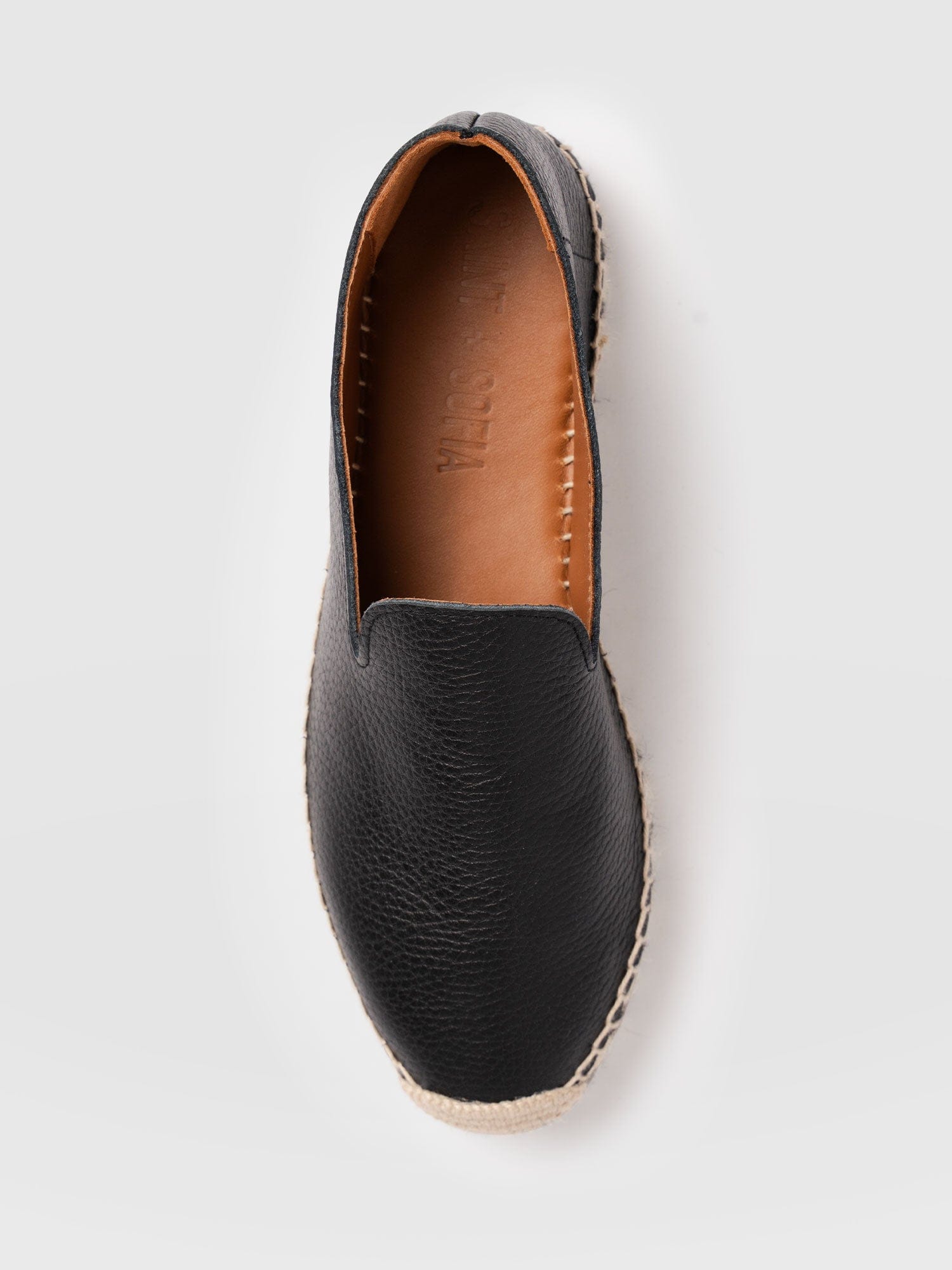 Hampton Espadrilles - Black Leather - Women's Shoes | Saint + Sofia® USA