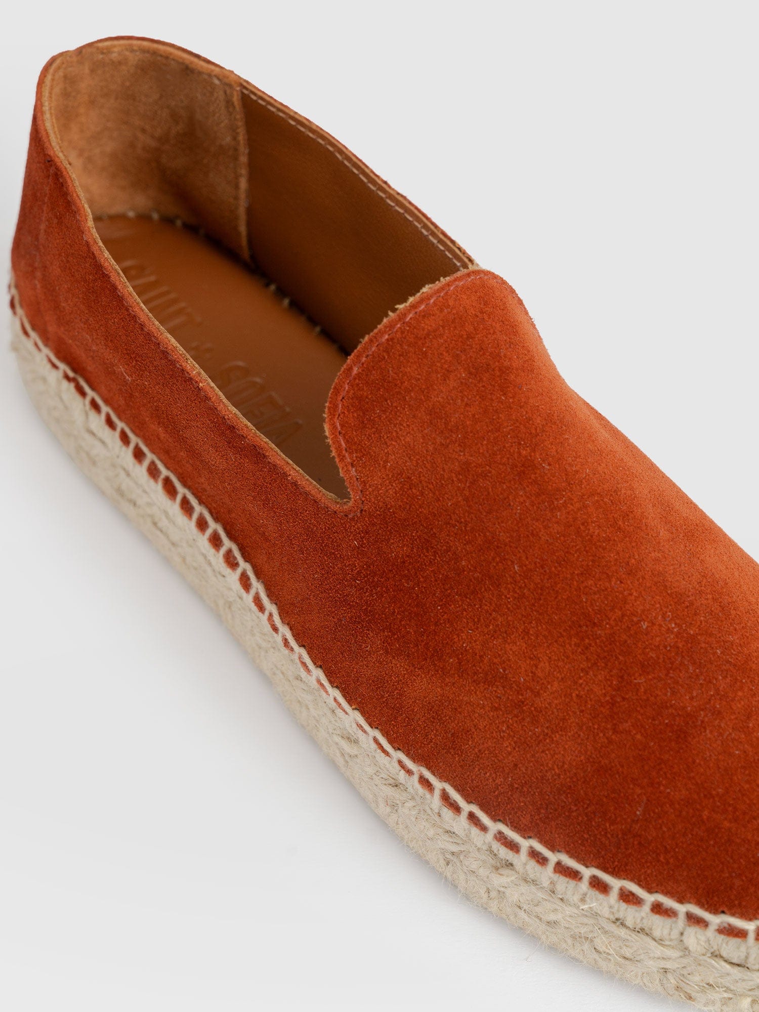 Hampton Espadrilles - Burnt Orange Suede - Women's Shoes | Saint + Sofia® USA