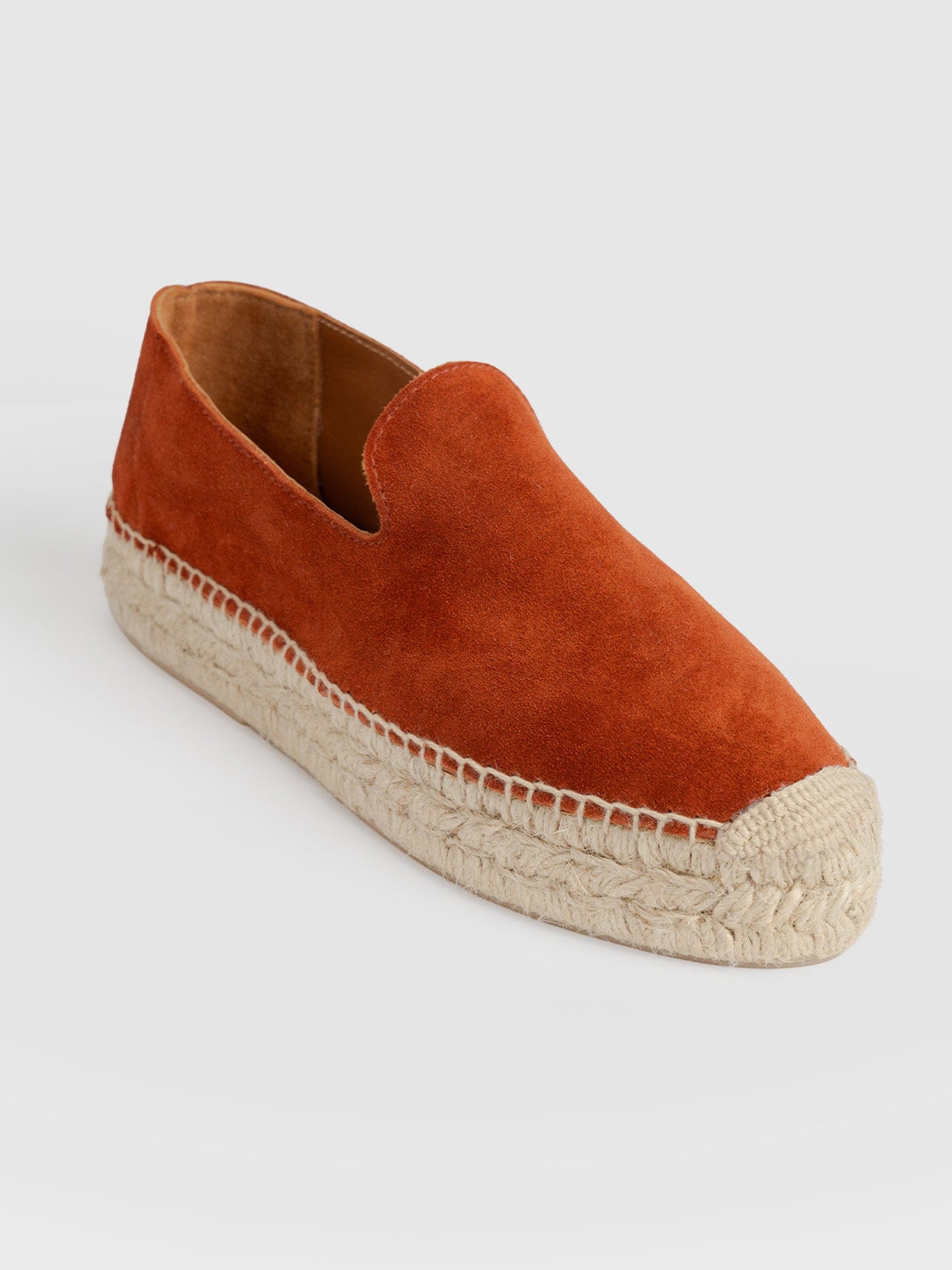 Hampton Espadrilles - Burnt Orange Suede - Women's Shoes | Saint + Sofia® USA