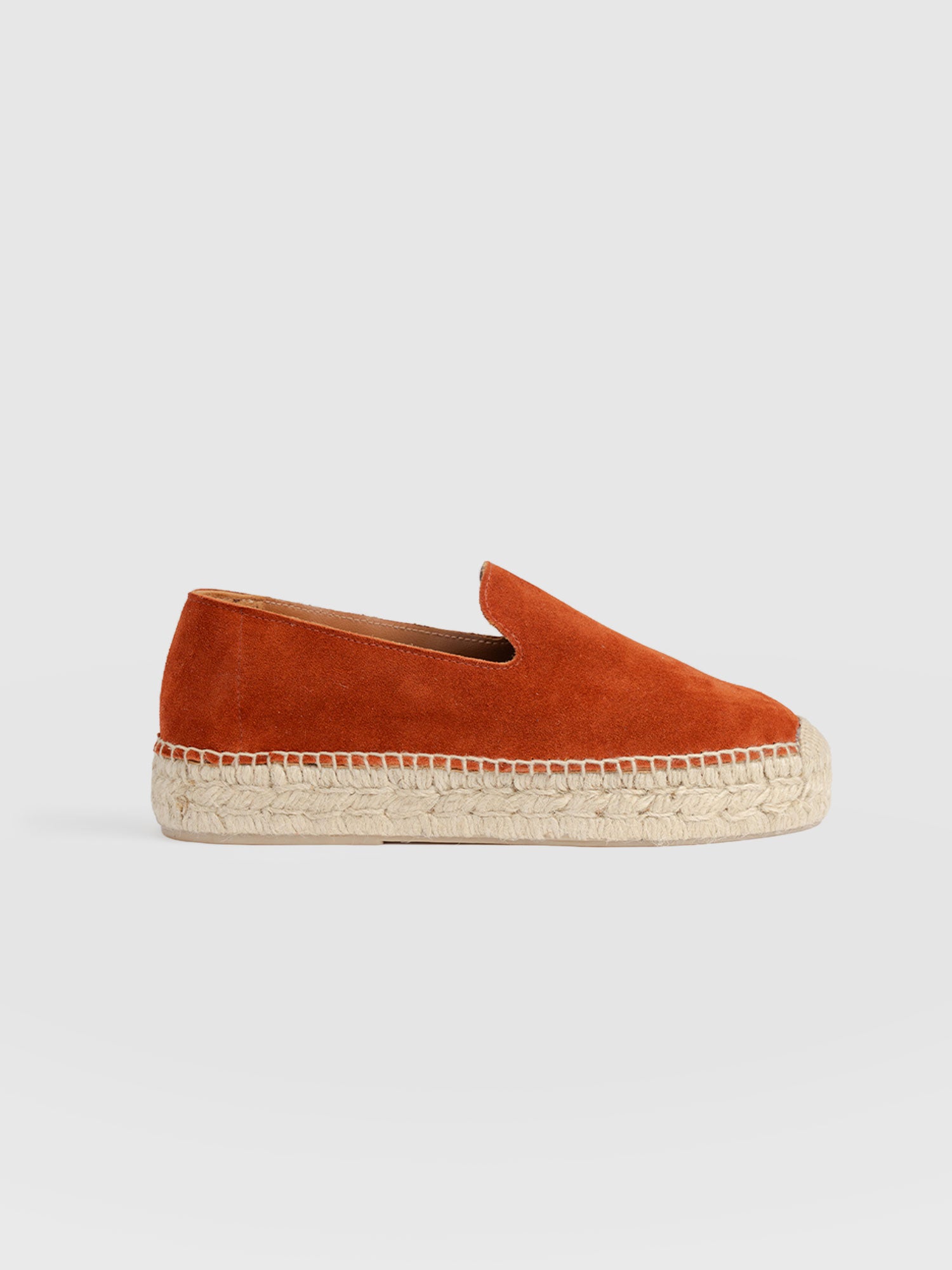 Hampton Espadrilles - Burnt Orange Suede - Women's Shoes | Saint + Sofia® USA