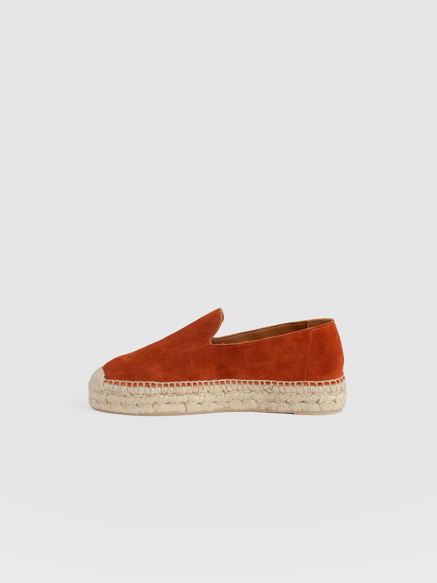Hampton Espadrilles - Burnt Orange Suede - Women's Shoes | Saint + Sofia® USA