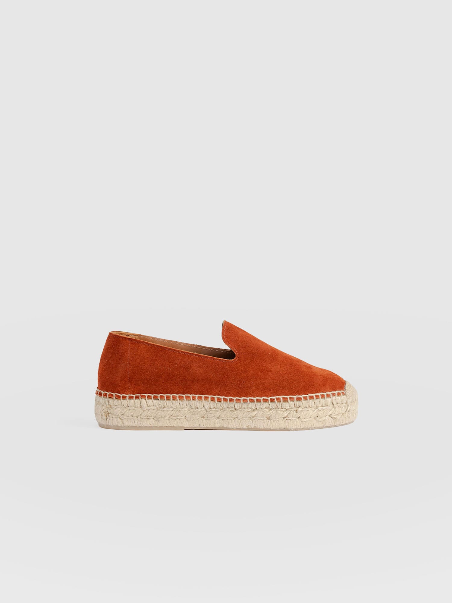 Hampton Espadrilles - Burnt Orange Suede - Women's Shoes | Saint + Sofia® USA