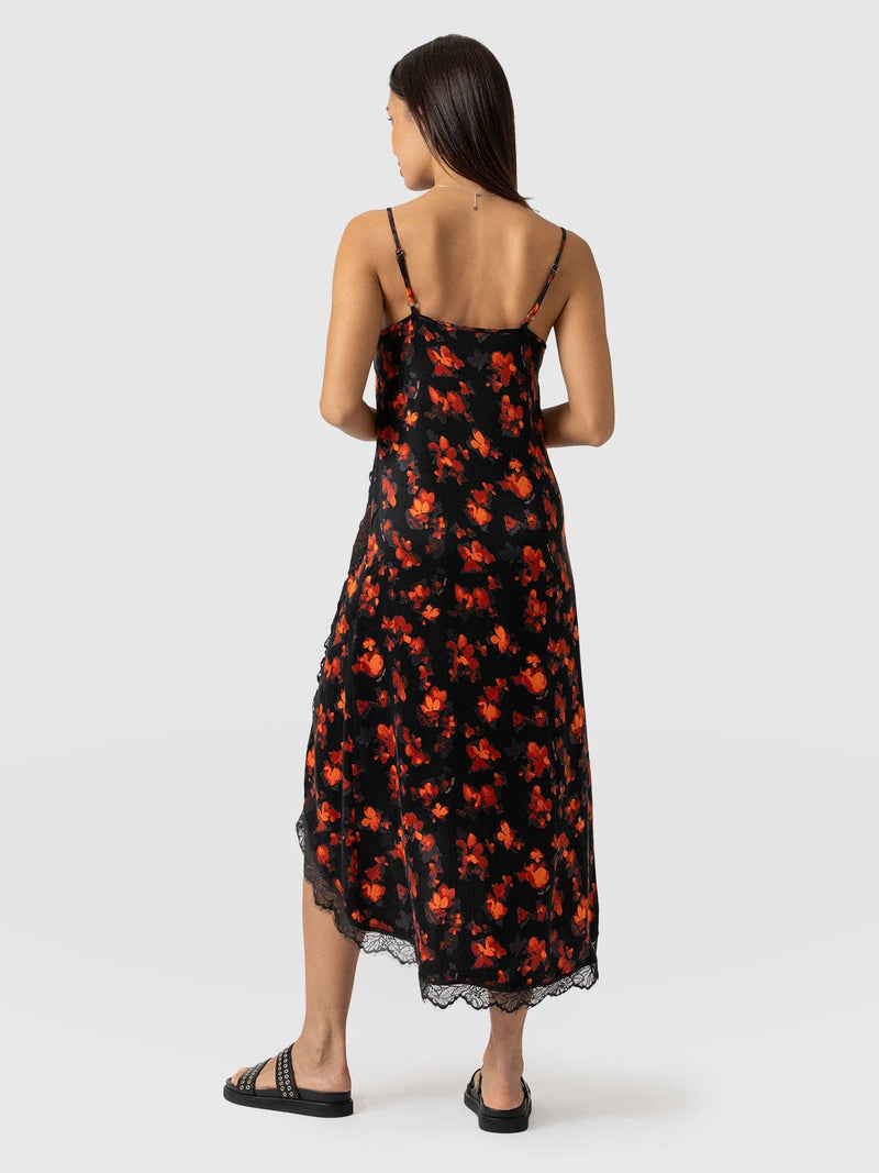 Harper Lace Cami Dress Red Aurora - Women's Dresses | Saint + Sofia® USA