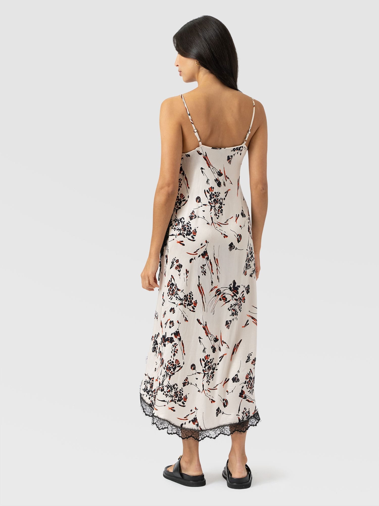 Harper Lace Cami Dress - White Mist Floral - Women's Dresses | Saint + Sofia® USA