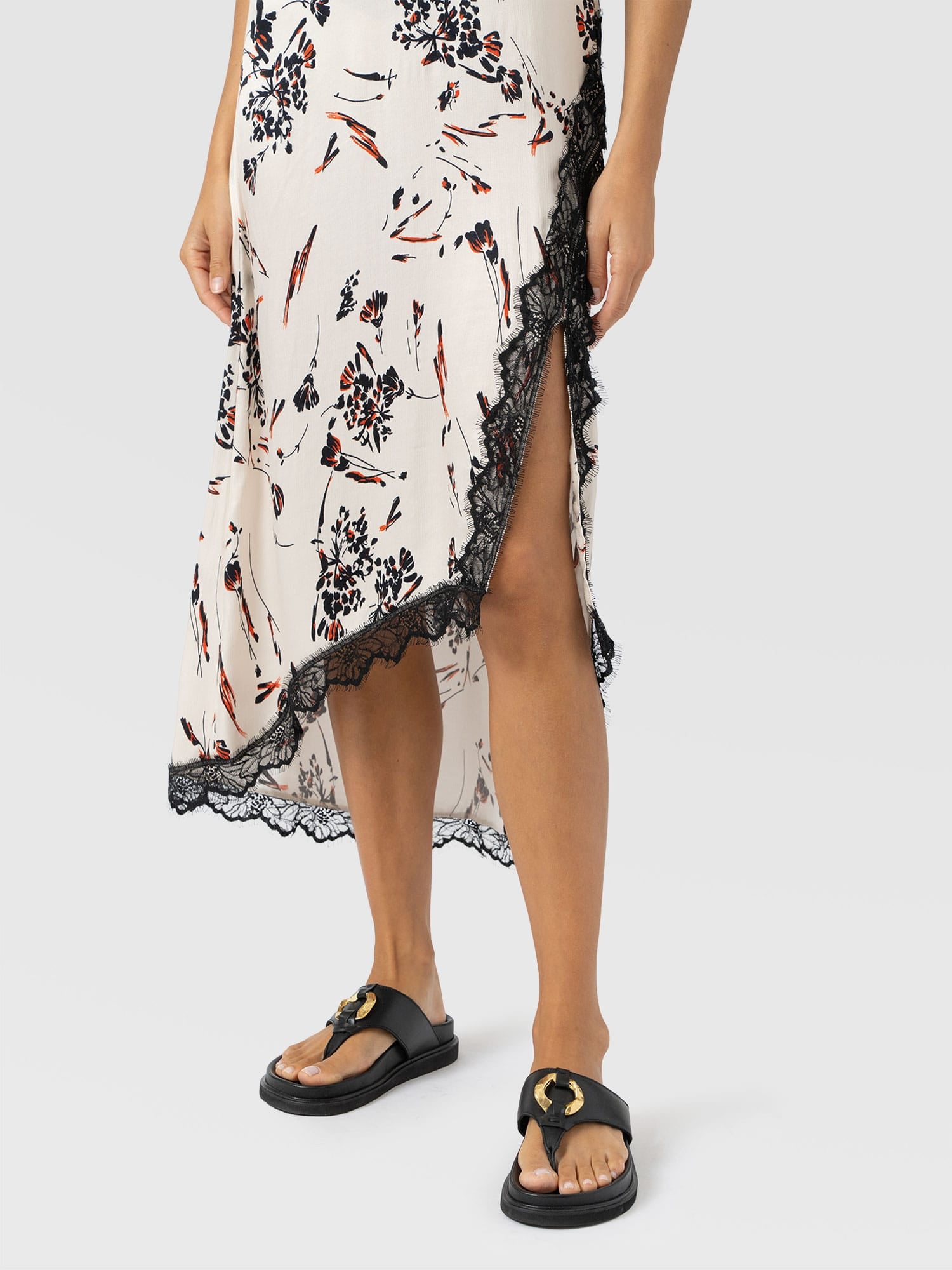 Harper Lace Cami Dress - White Mist Floral - Women's Dresses | Saint + Sofia® USA