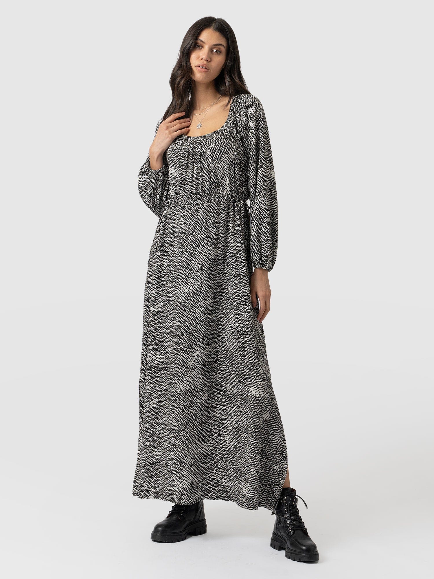 Henrietta Dress Monochrome Gothica - Women's Dresses | Saint + Sofia® USA