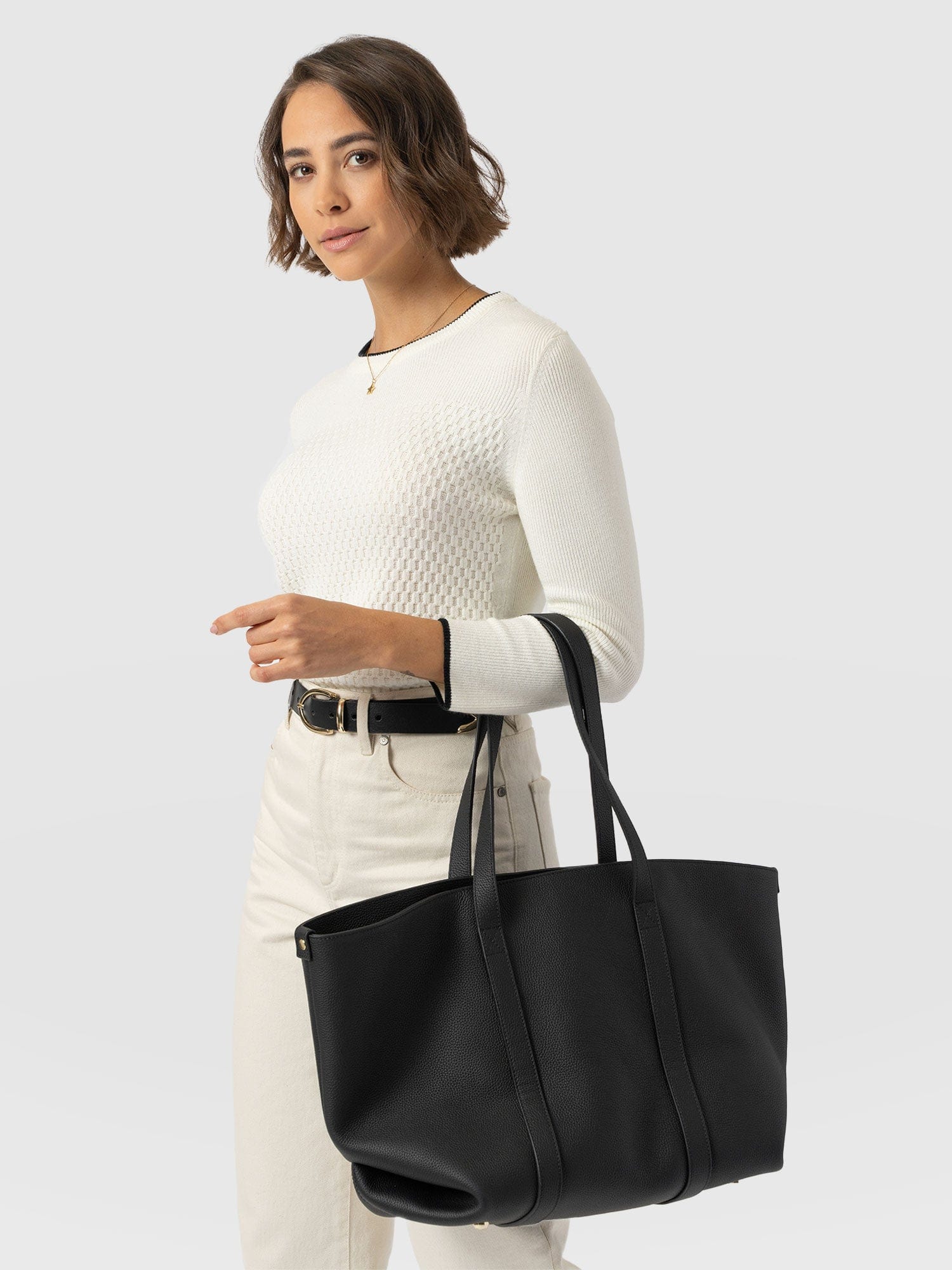 Honeycomb Rib Sweater Cream - Women's Sweaters | Saint + Sofia® US