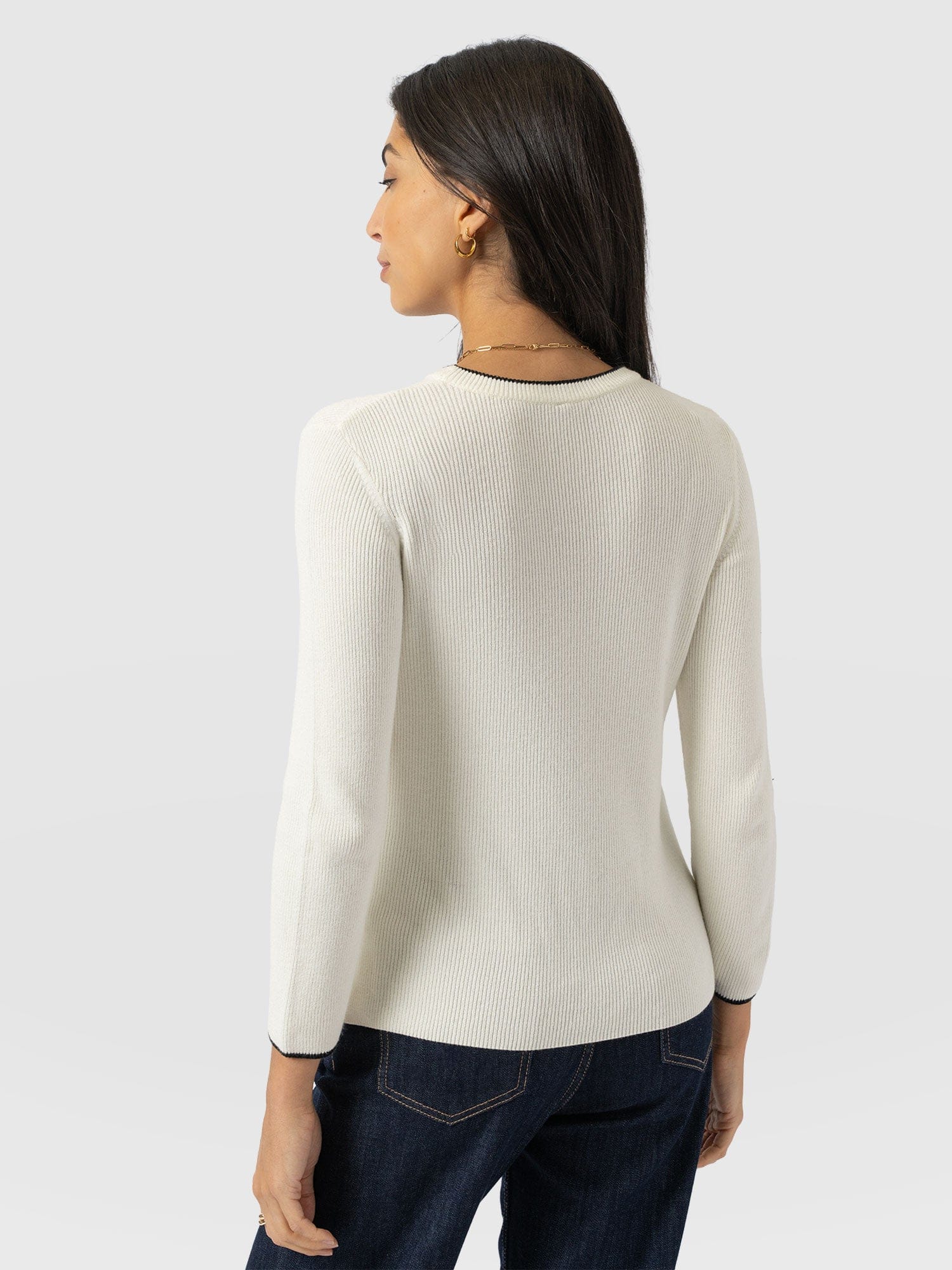 Honeycomb Rib Sweater Cream - Women's Sweaters | Saint + Sofia® US