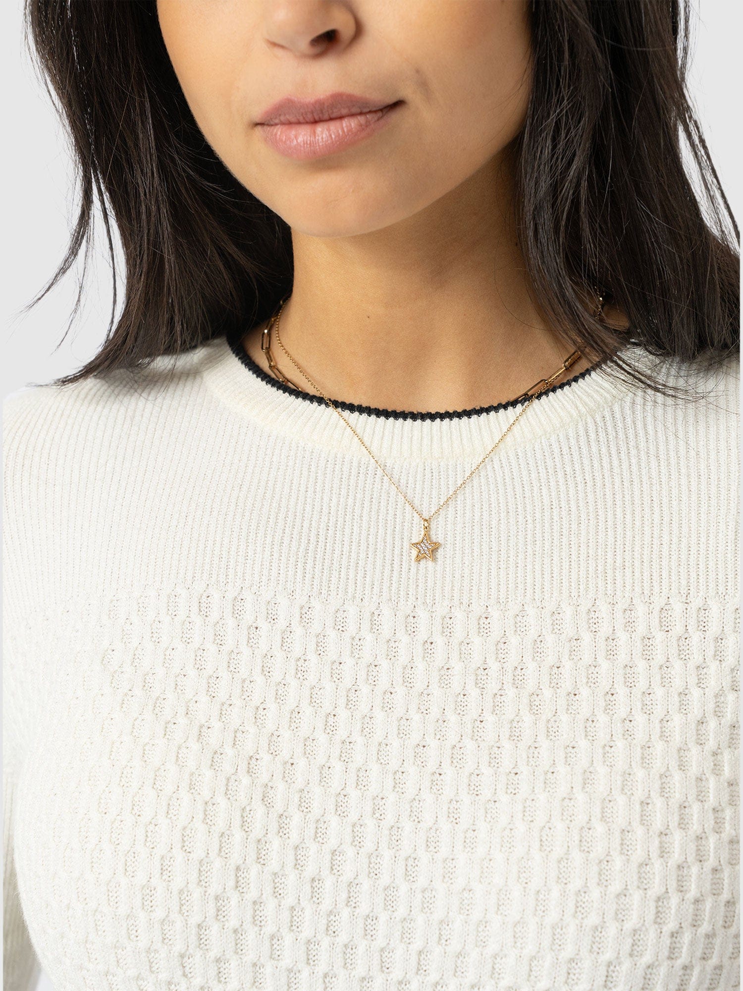 Honeycomb Rib Sweater Cream - Women's Sweaters | Saint + Sofia® US