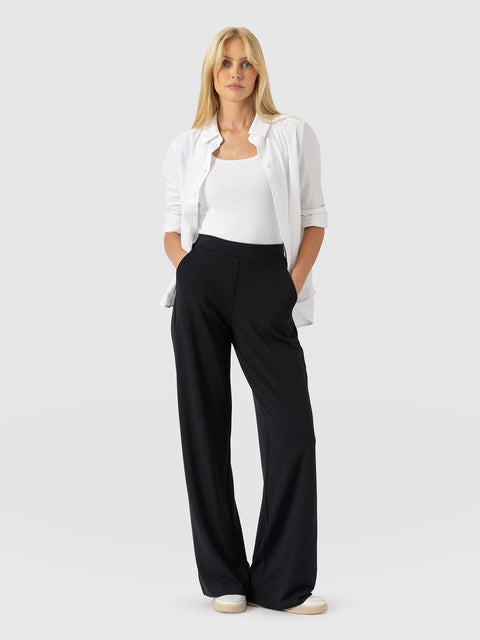 Hoxton Straight Leg Pant - Black - Women's Pants | Saint and Sofia® USA