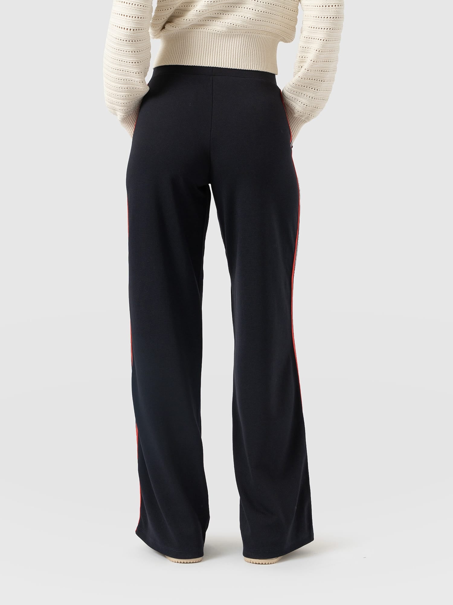 Hoxton Straight Leg Pant Navy/Red Stripe - Women's Trousers | Saint and Sofia® USA