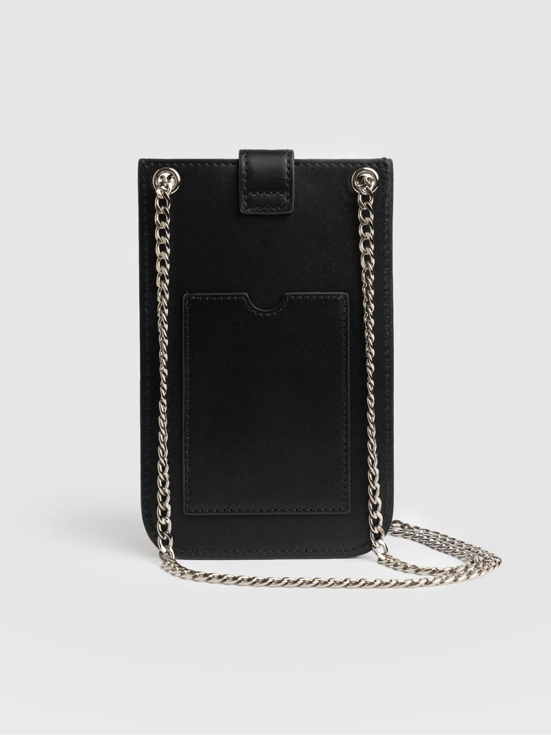 Hoxton Studded Phone Bag Black - Women's Phone Bag | Saint + Sofia® USA