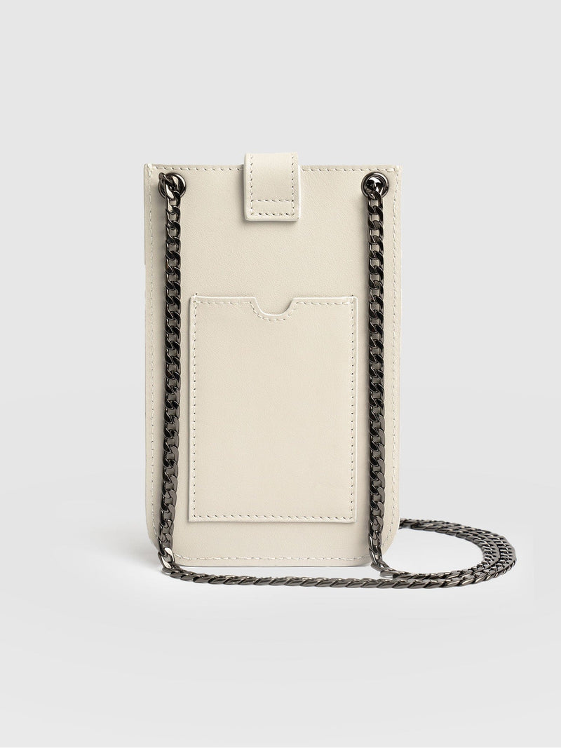 Hoxton Studded Phone Bag Cream - Women's Phone Bag | Saint + Sofia® USA