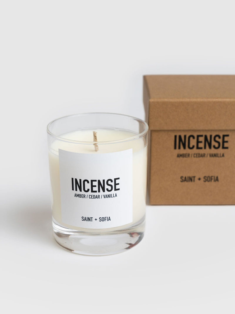 Incense Scented Candle | Scented Candles | Saint + Sofia® USA
